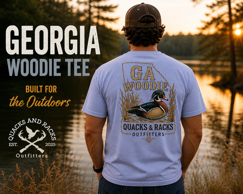 GA Woodie T-Shirt | Comfort Colors Hunting Tee | Quacks & Racks Outfitters