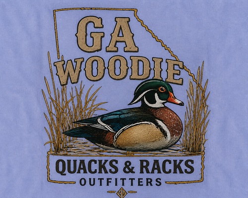 GA Woodie T-Shirt | Comfort Colors Hunting Tee | Quacks & Racks Outfitters
